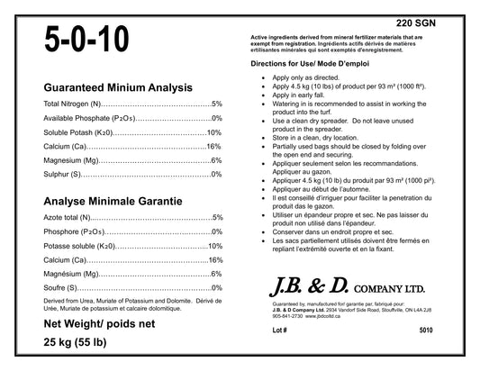 08 FERT:5-0-10